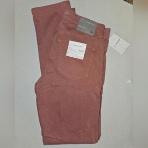 AG Tellis Slim Fit Jeans copper suede 32x34